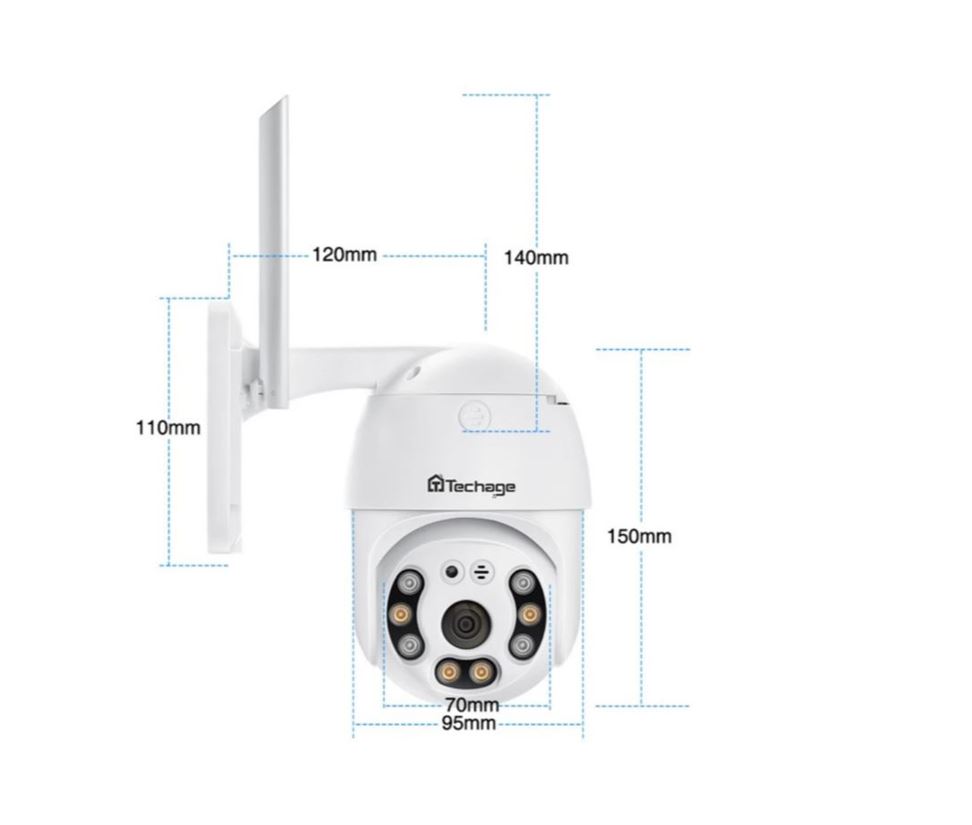Cámara PTZ exterior WiFi YOOSEE 360°
