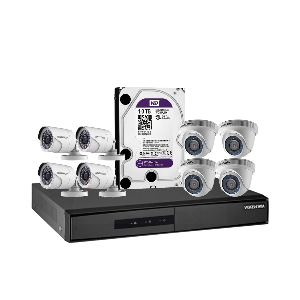 Sistema CCTV Hikvision DVR con cámaras