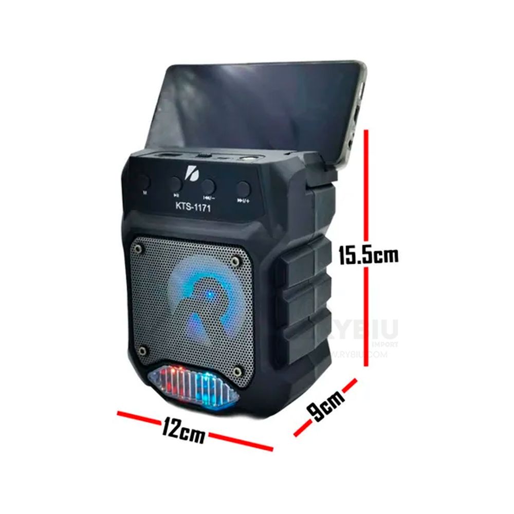 Bocina Inalámbrica MYOB40 USB Micro SD Negro en República Dominicana