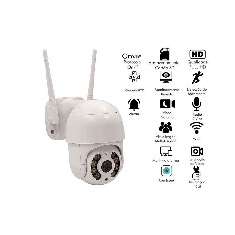 JNICE ICSEE Cámara WiFi Exterior Resistante en República Dominicana