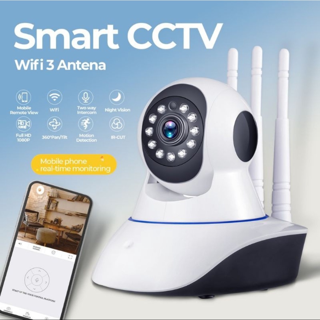 V380 PRO Cámara WiFi Vigilancia Antenas en República Dominicana