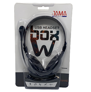 Audífonos alámbricos JAMA USB con micrófono