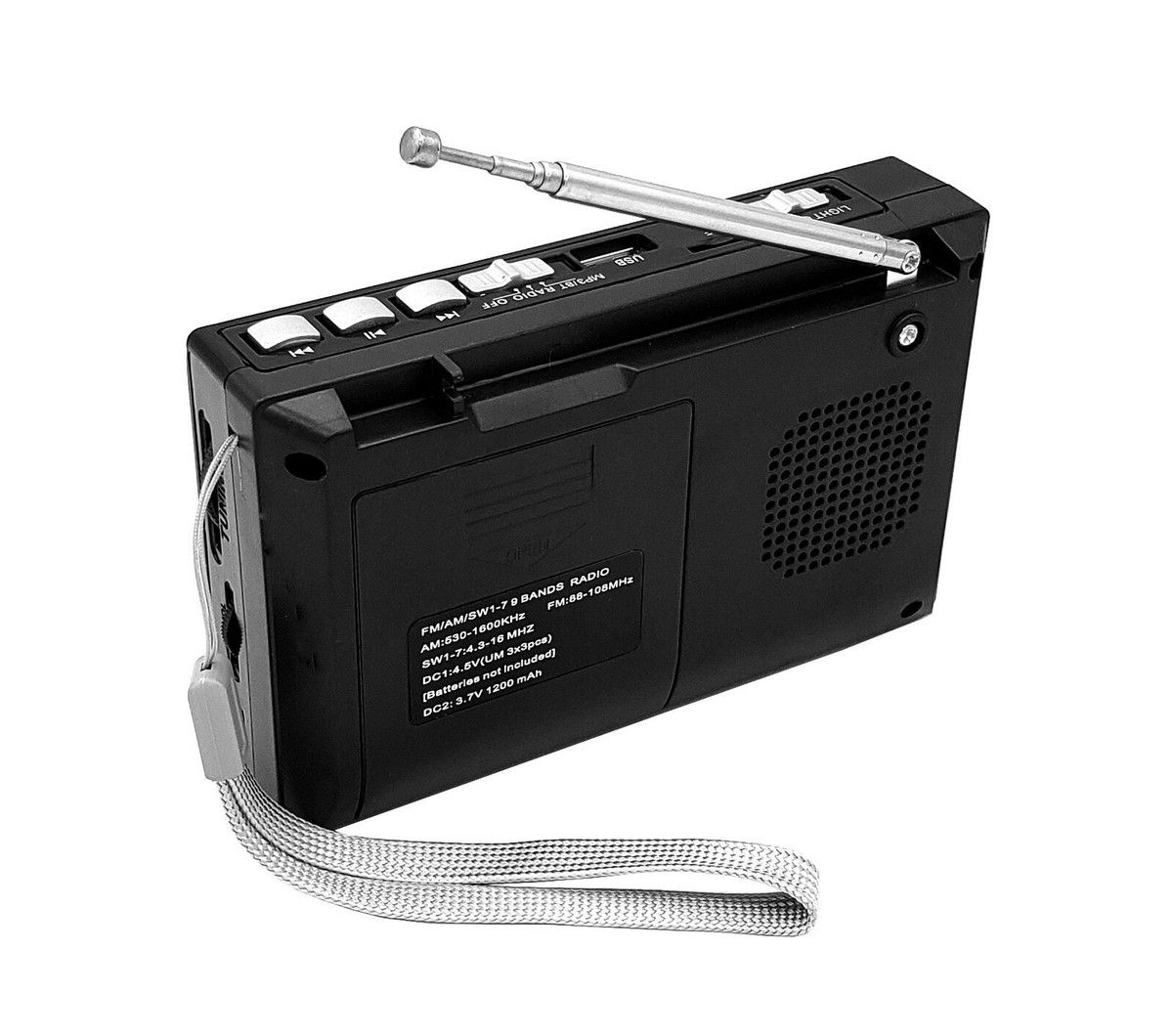 Radio portátil QFX AM/FM con USB en República Dominicana