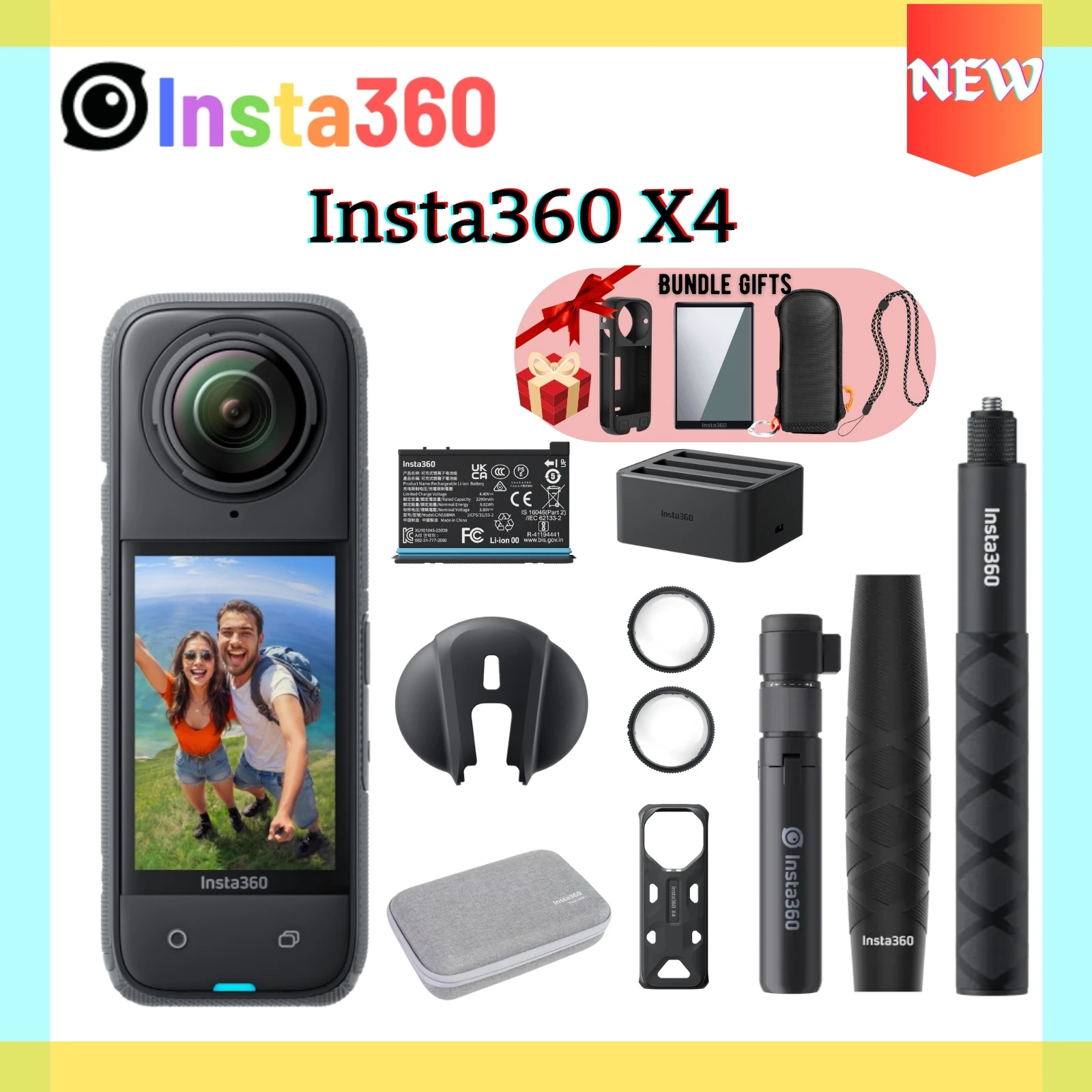 Insta360 X4 Cámara 360 Grados
