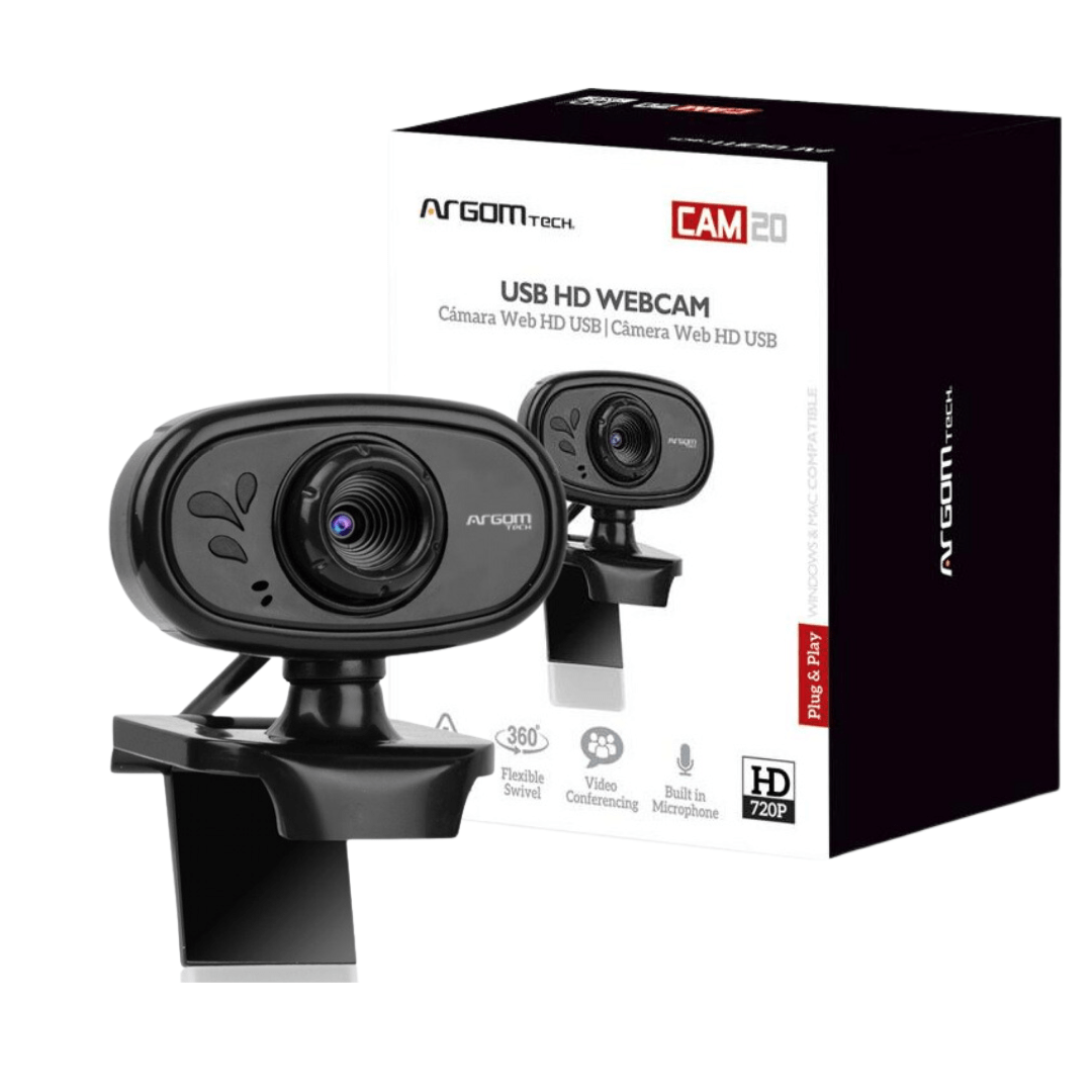 Argom Tech Webcam USB HD 720p ARGWC9120BK en República Dominicana