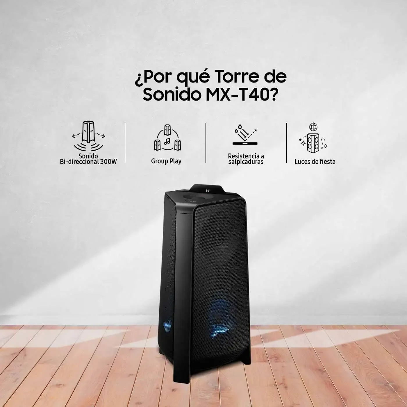 Samsung Torre de Sonido MXT40 300W en República Dominicana