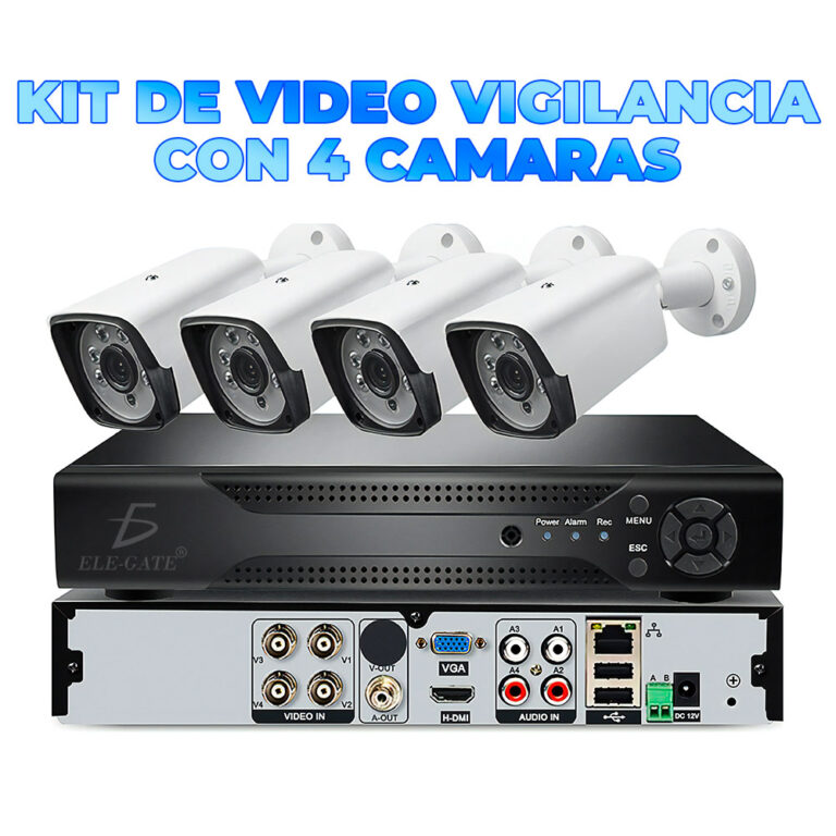 Kit cámaras seguridad RD5,990 4 cámaras en República Dominicana