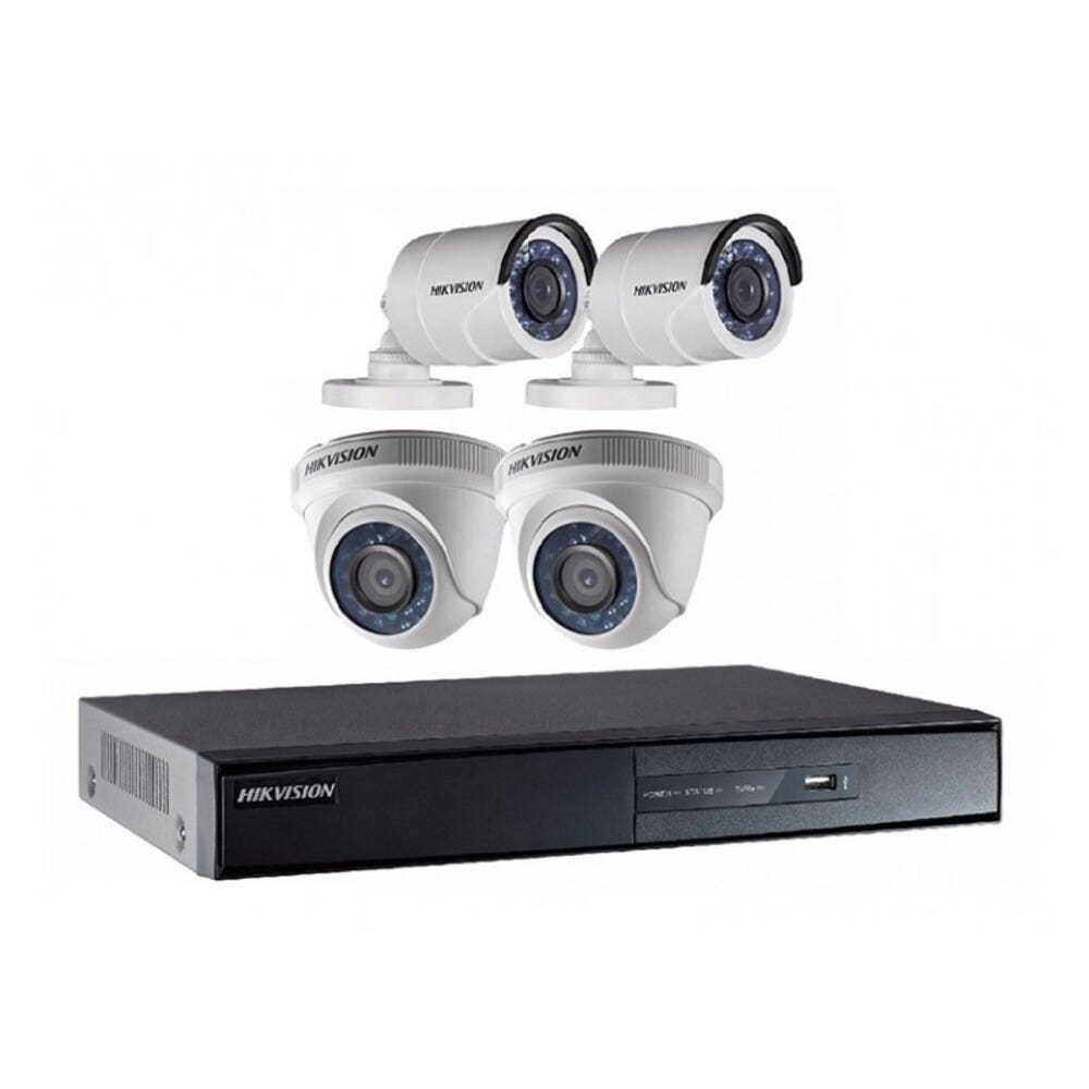 DVR Hikvision 4 canales con cámaras Full Color en República Dominicana