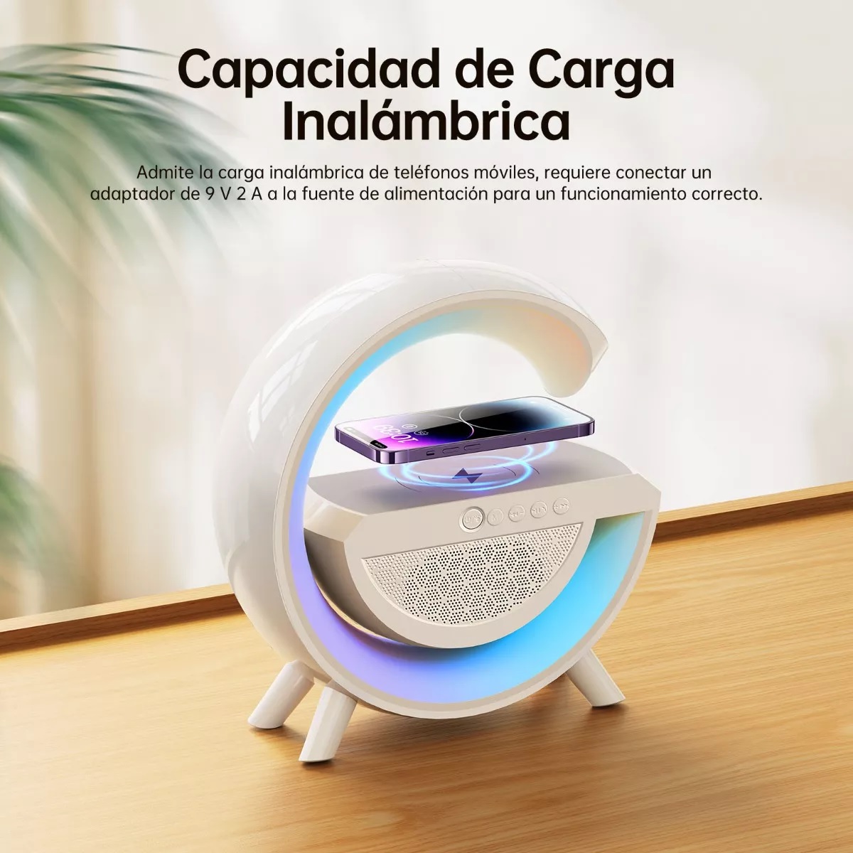 Bocina Bluetooth MY7304 con Luz LED en República Dominicana