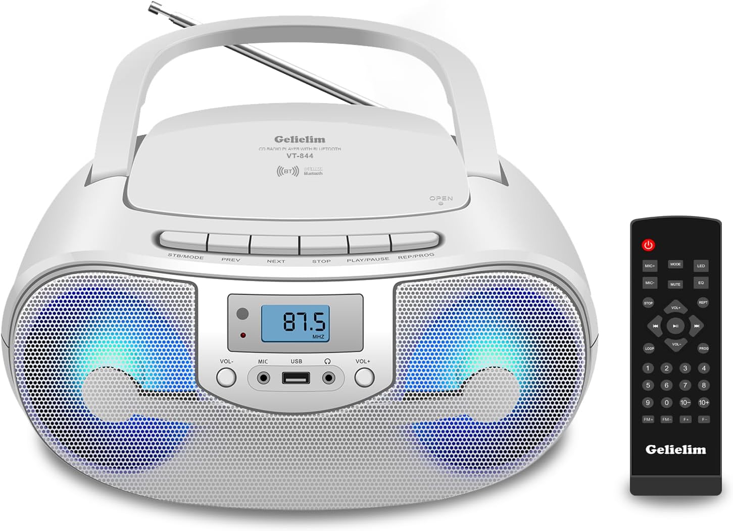 Bluetooth Radio CD Player FM Reloj JVC en República Dominicana
