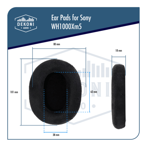 Dekoni Choice Suede Almohadillas Sony WH1000XM5