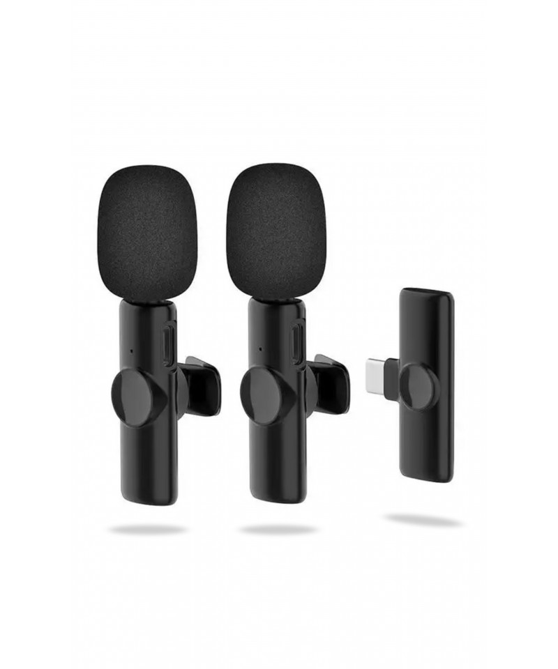 CX01 Micrófono Inalámbrico Doble Tipo C Wireless en República Dominicana
