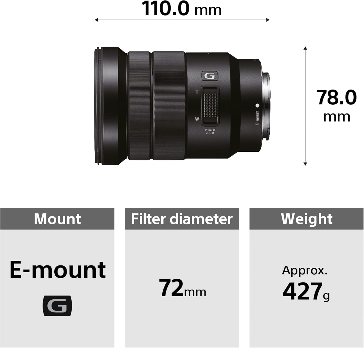 Sony Objetivo 18-105mm f/4 G OSS en República Dominicana