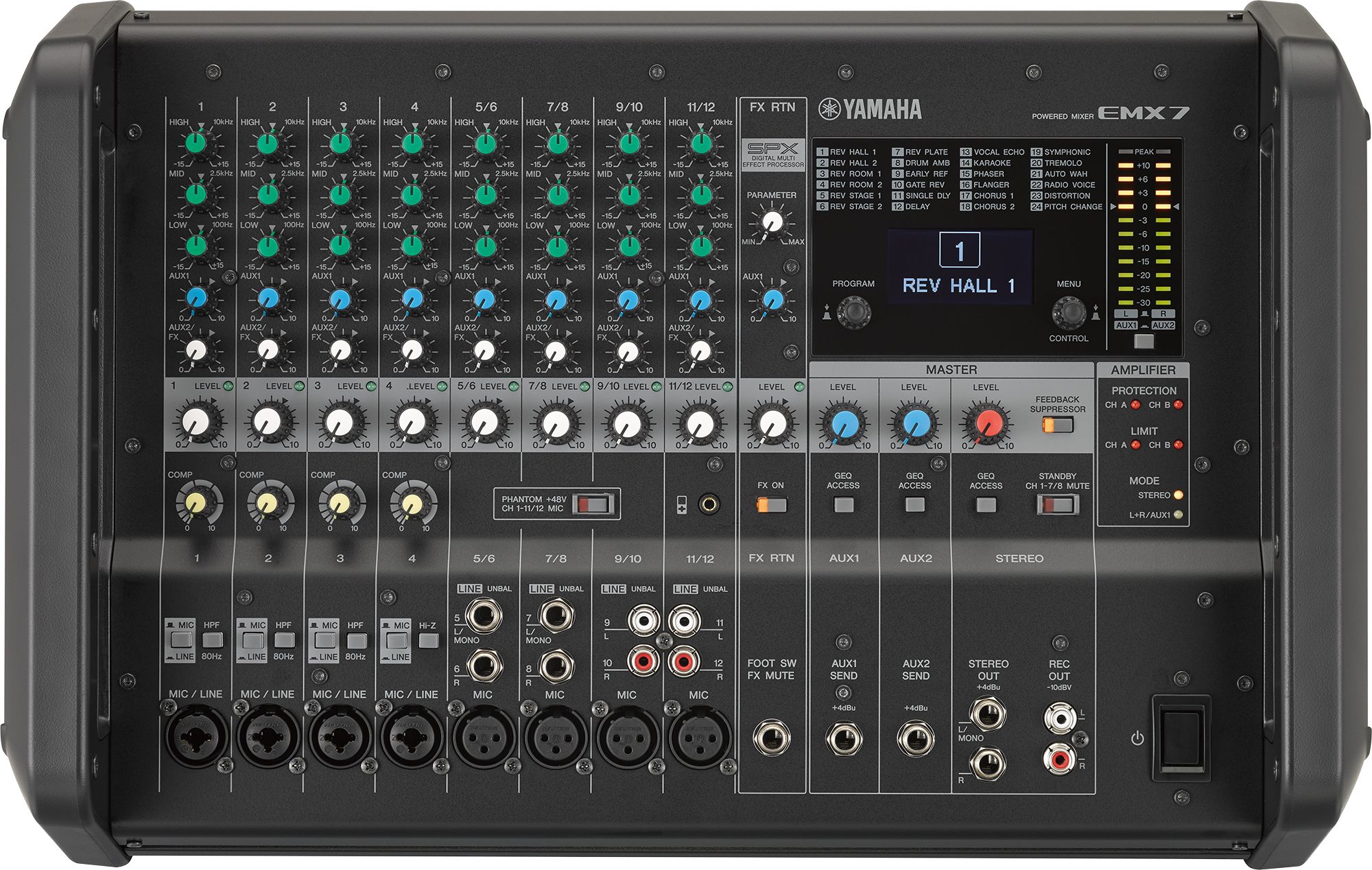 Amplificador Yamaha EMX512SC Mixer