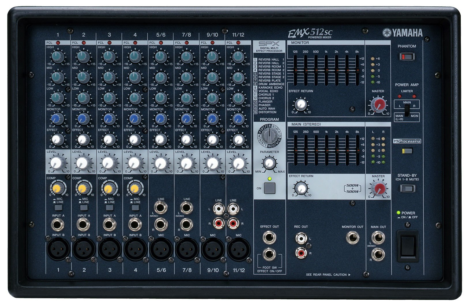 Amplificador Yamaha EMX512SC Mixer en República Dominicana