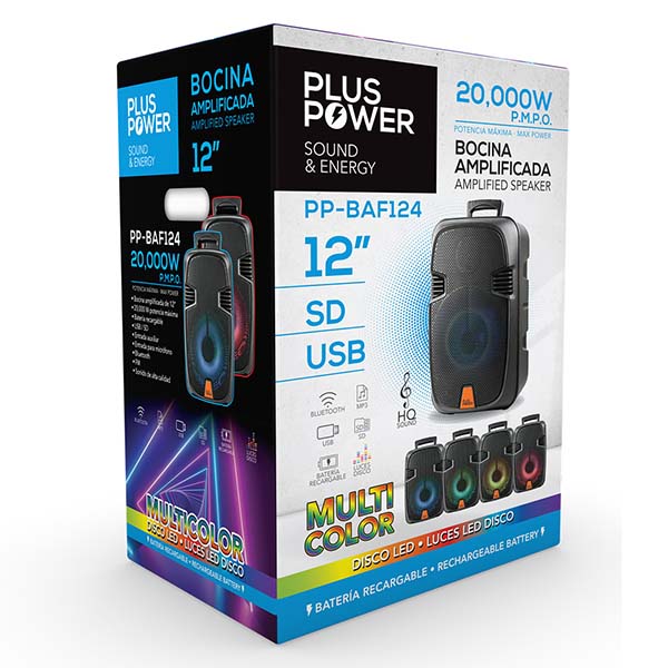 Bocina Bluetooth Full Bass P.M.P.O. 20000
