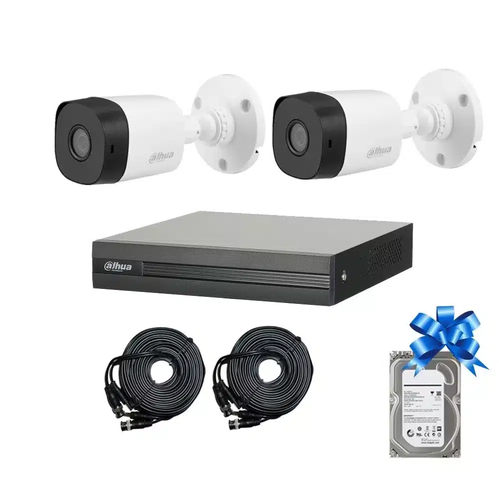 Dahua Kit Cámara Seguridad 1080P 2MP en República Dominicana
