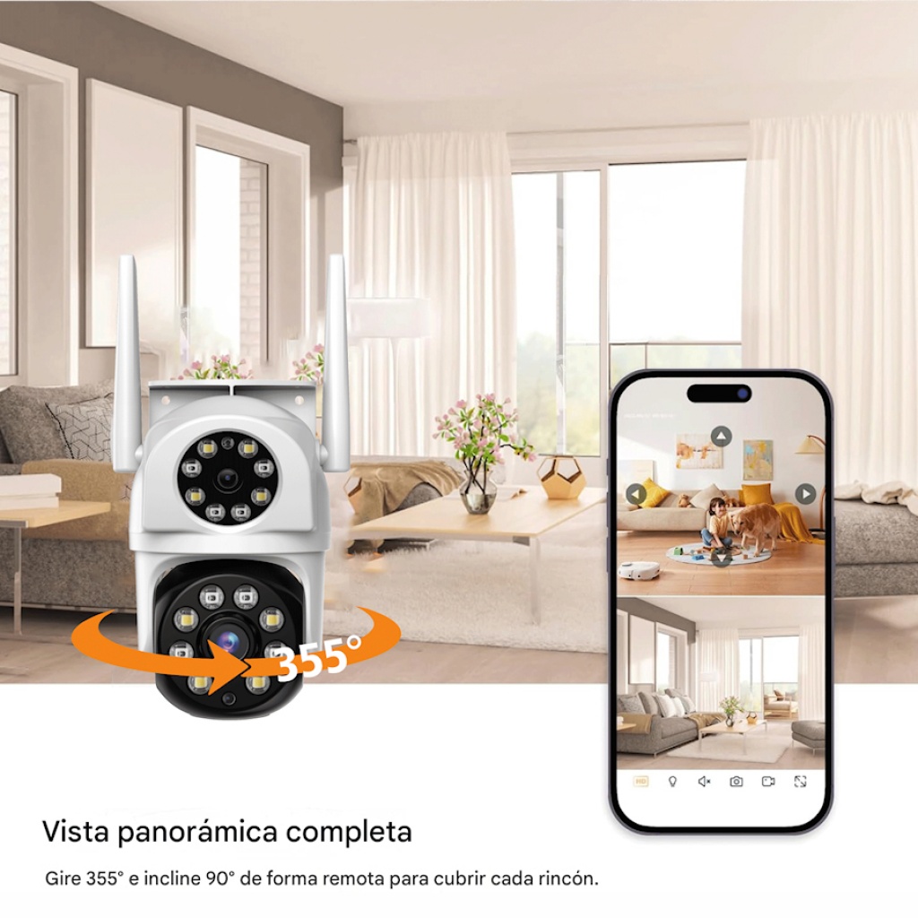 DP12792 Dahua Cámara Domo Wifi Dual Lentes en República Dominicana