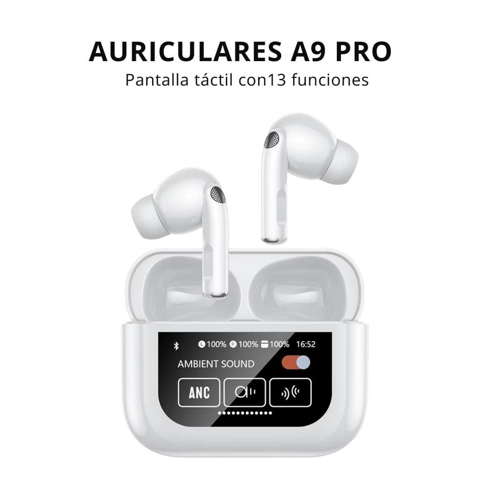 Audífonos Bluetooth A9 Pro con Pantalla LED