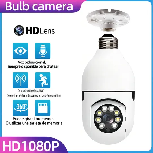 Camara IP Wifi HD Panoramica Bombillo Xiaomi en República Dominicana