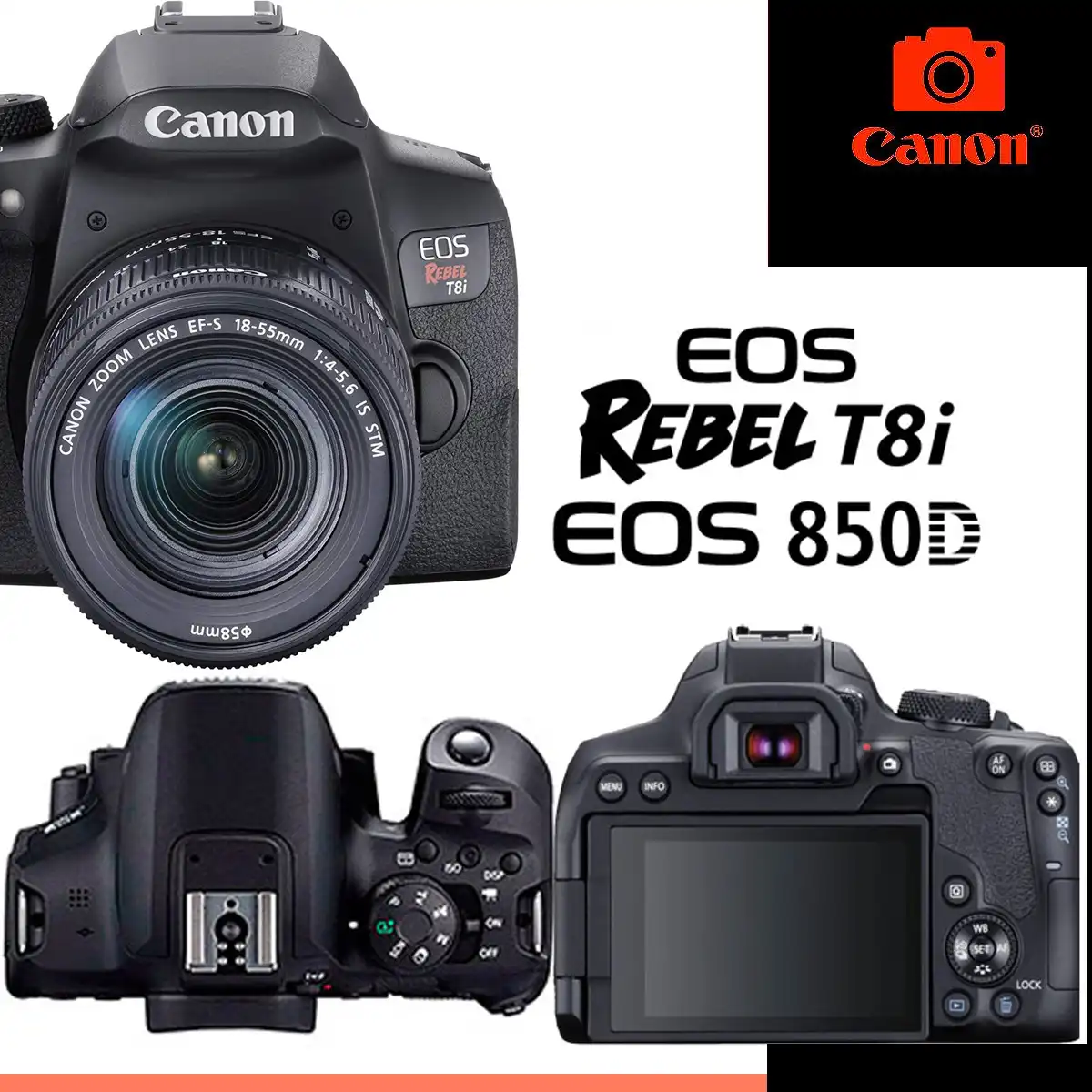 Canon EOS Rebel T8i Cámara 4K WiFi Bluetooth en República Dominicana