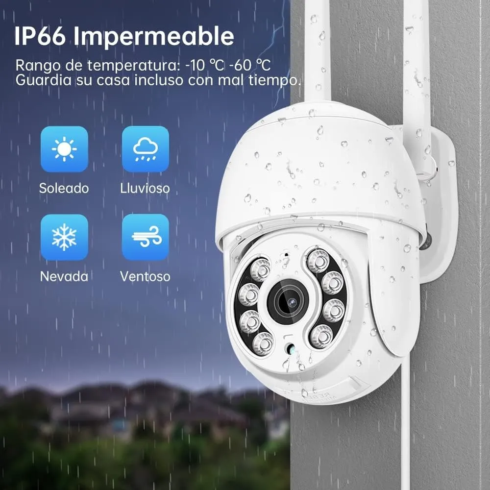 Camara PTZ Wifi 1080P Vision Nocturna en República Dominicana