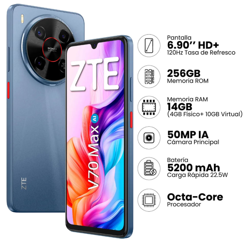 ZTE Blade V70 Max Teléfono 256GB