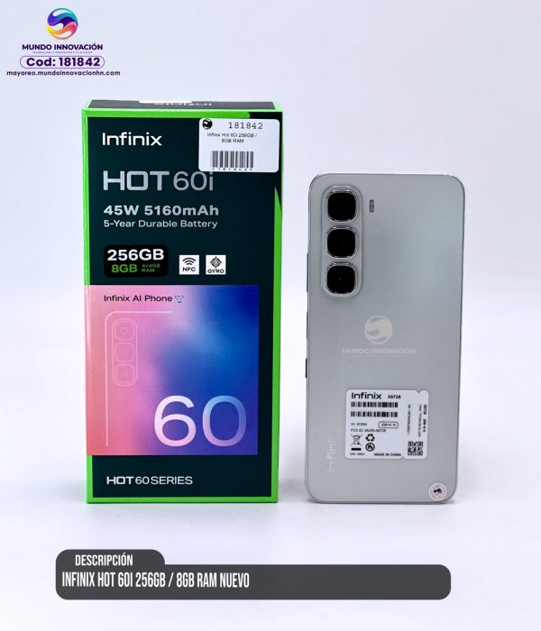 Infinix Hot 60i Smartphone 256GB 8GB RAM en República Dominicana