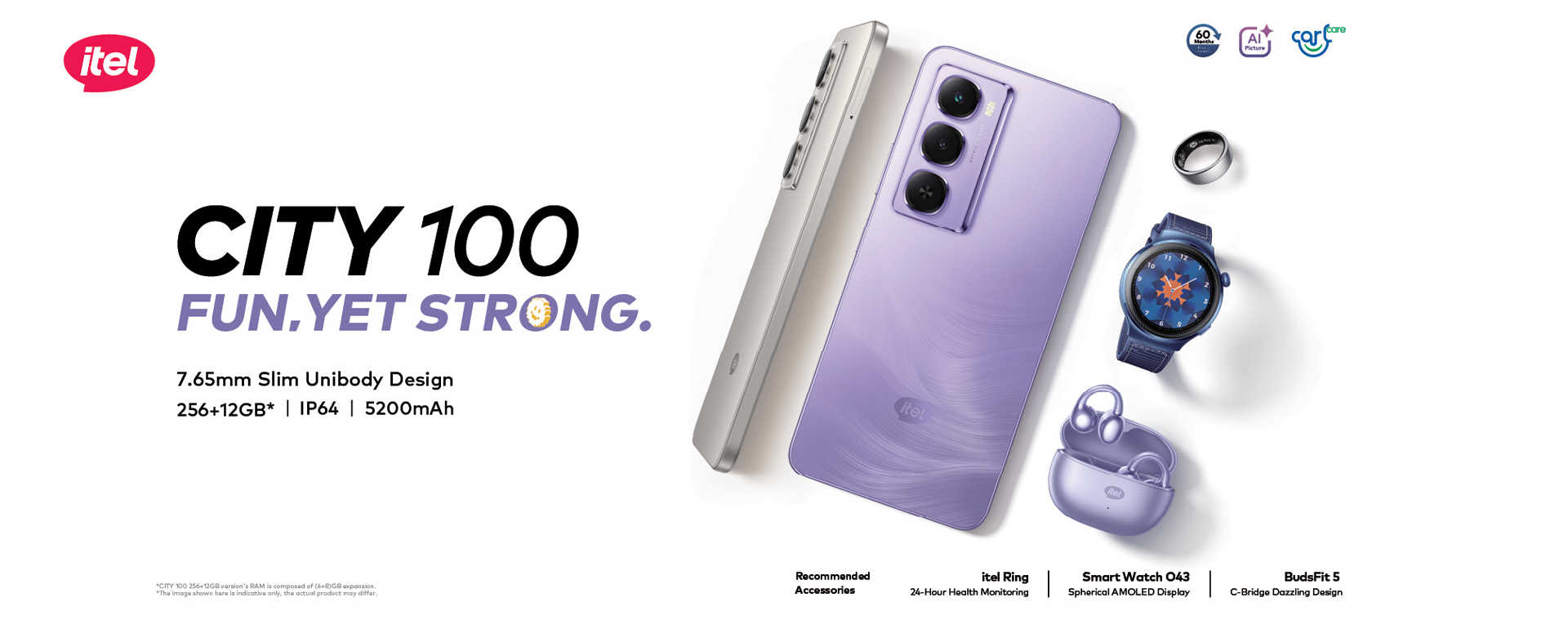 itel city 100 smartphone 256GB 12GB RAM