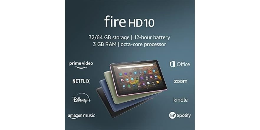 Amazon Fire 10 HD Tablet 42GB 11ª Gen en República Dominicana