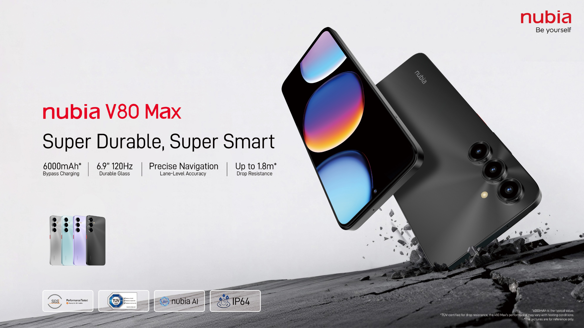 ZTE Nubia V80 Max Smartphone 256GB 14GB RAM