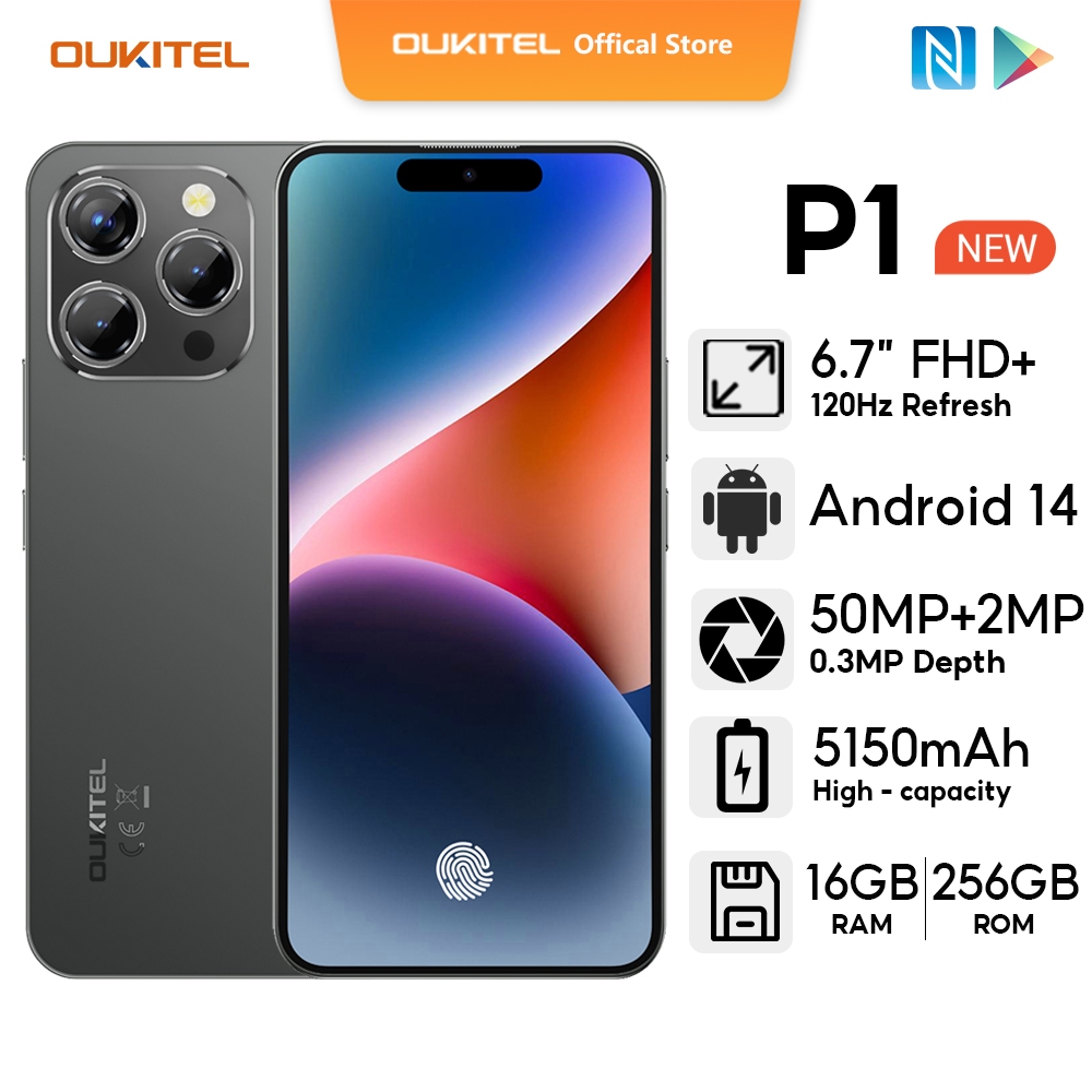 Oukitel P1 Smartphone Pantalla y Lector Huellas