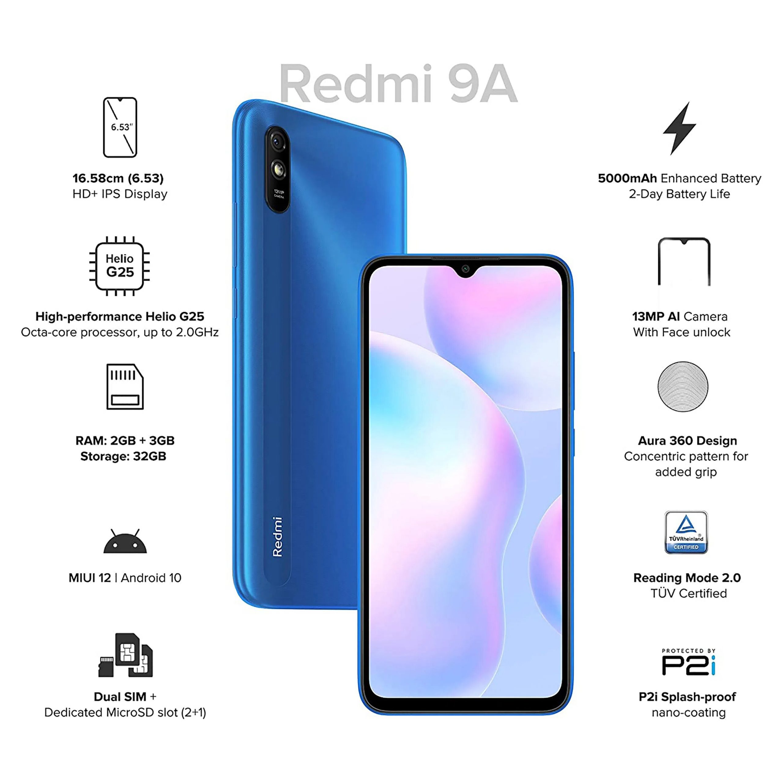 Xiaomi Redmi 9A Smartphone 64GB en República Dominicana