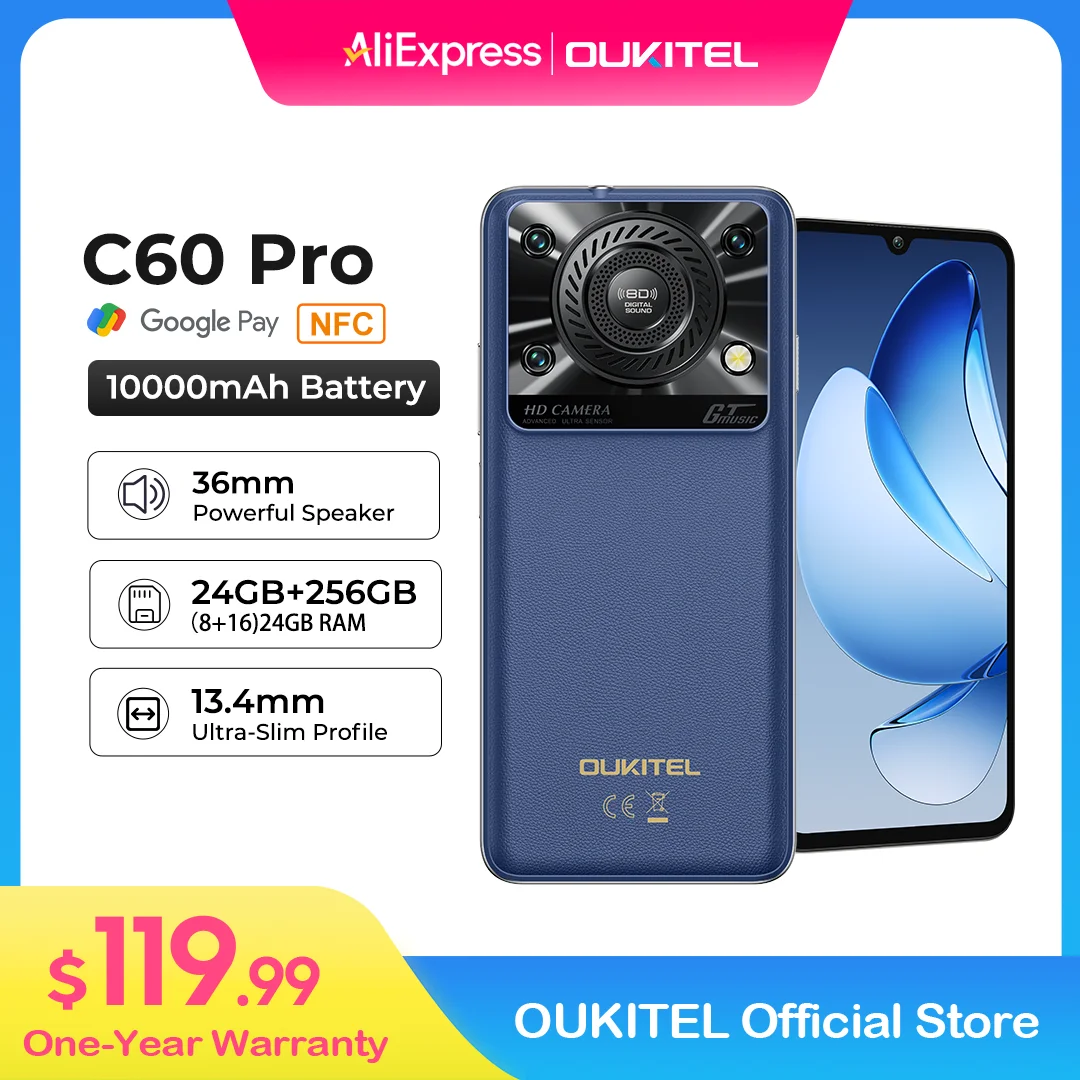 Oukitel C60 Pro Smartphone 256GB en República Dominicana