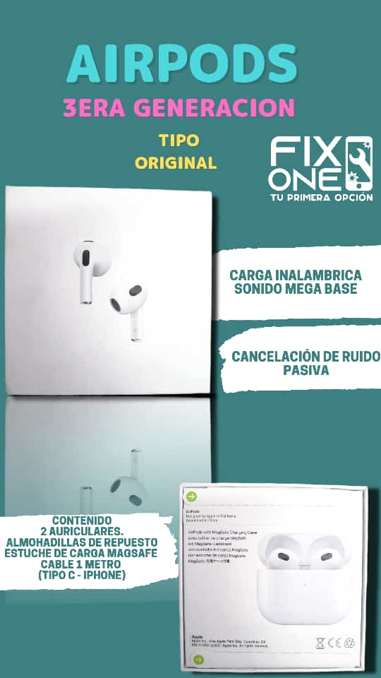 Apple AirPods 3ra generación auriculares en República Dominicana