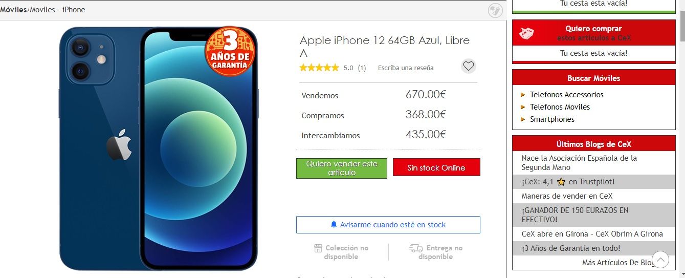 Apple iPhone 12 Negro 128GB Desbloqueado en República Dominicana