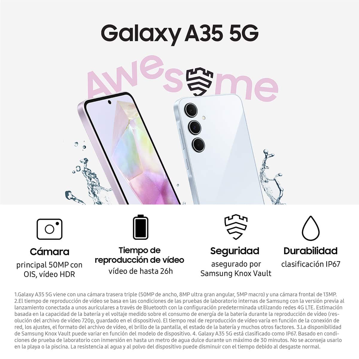 Samsung A35 teléfono móvil en República Dominicana