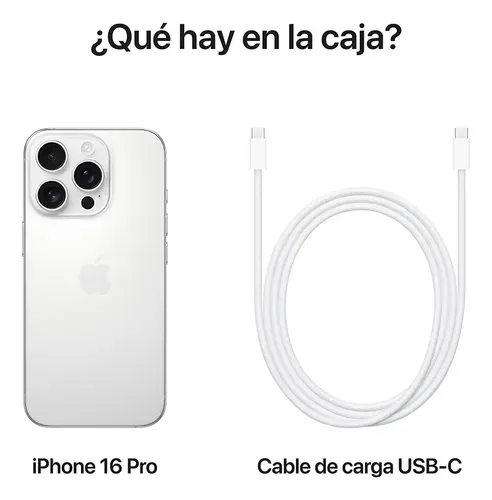 Apple iPhone 16 Pro Blanco 128GB en República Dominicana