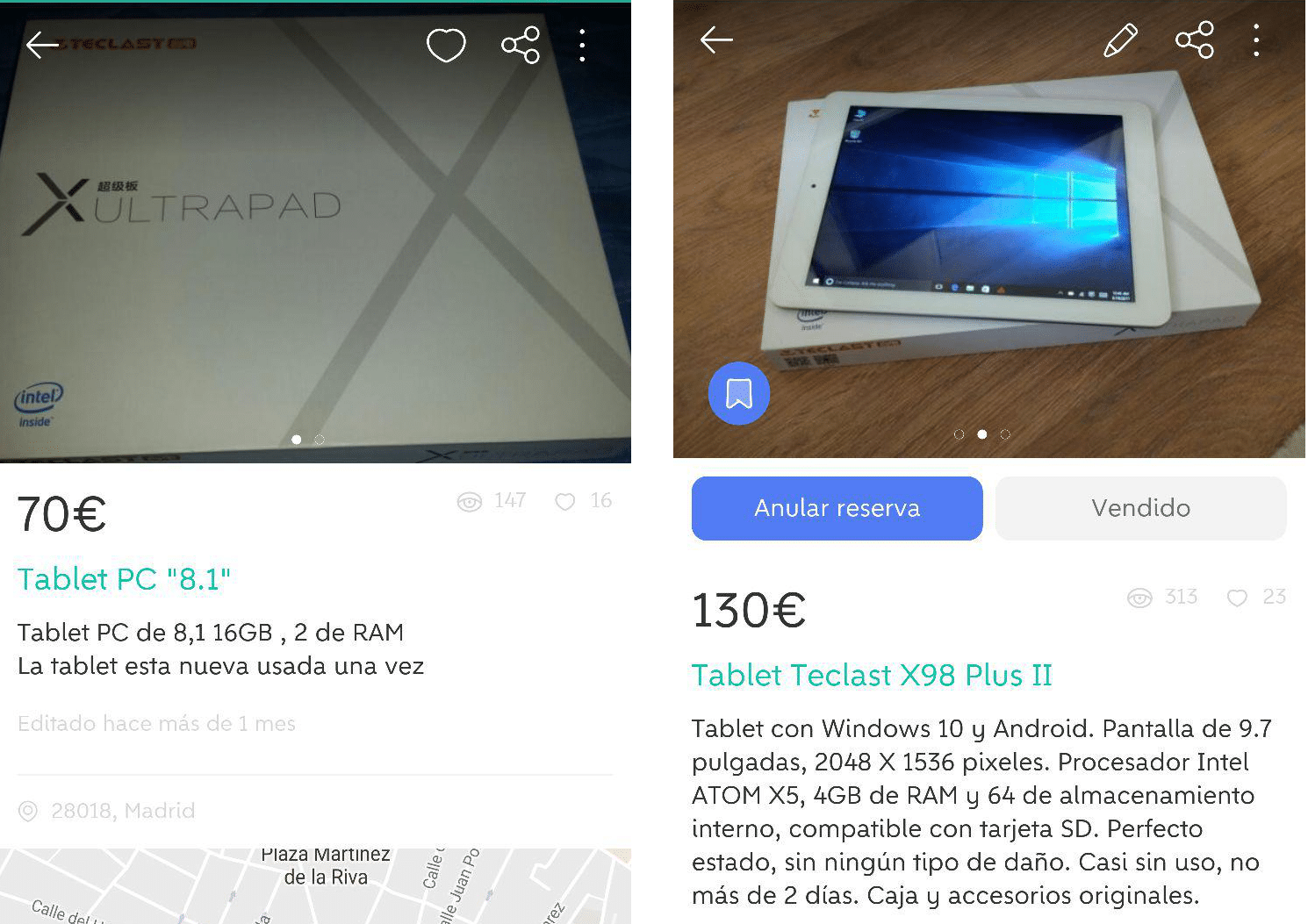 Tableta para ventas marca genérica modelo estándar