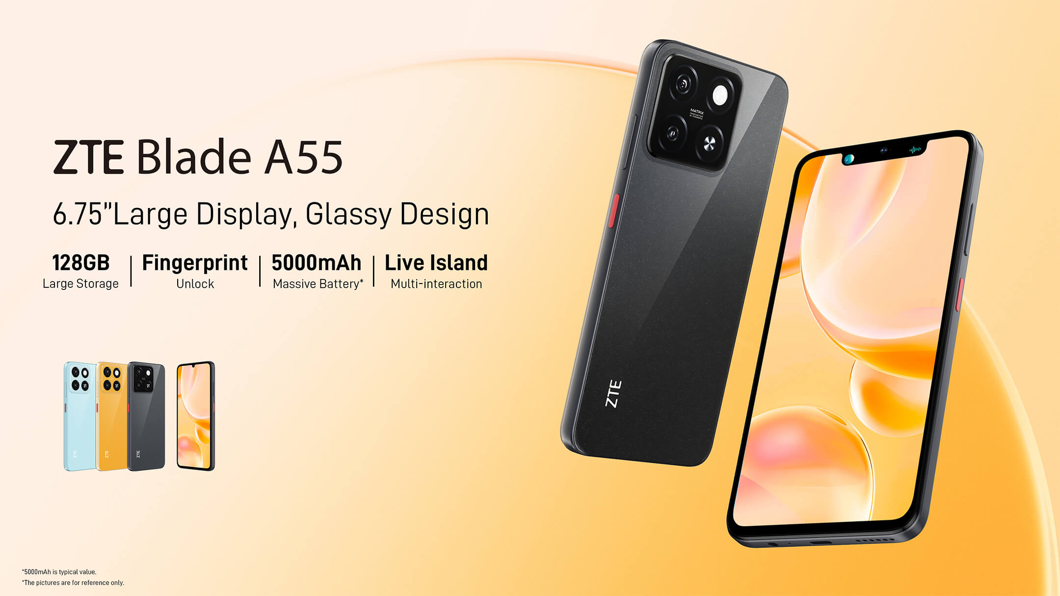 ZTE Blade A55 Smartphone 12GB RAM 128GB en República Dominicana
