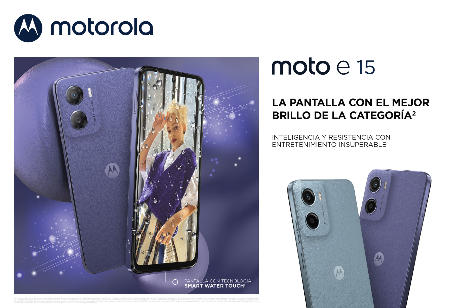 Motorola Moto E15 Smartphone 64GB 6GB RAM