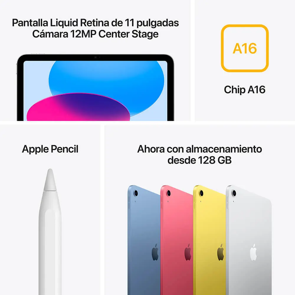 Apple iPad 11ª gen A16 Azul WiFi 5G 128GB en República Dominicana