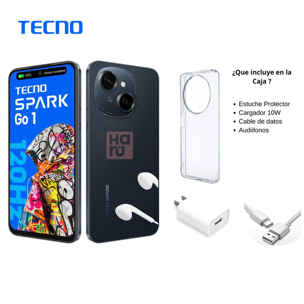 Tecno Spark Go 1 2025 Smartphone 64GB en República Dominicana