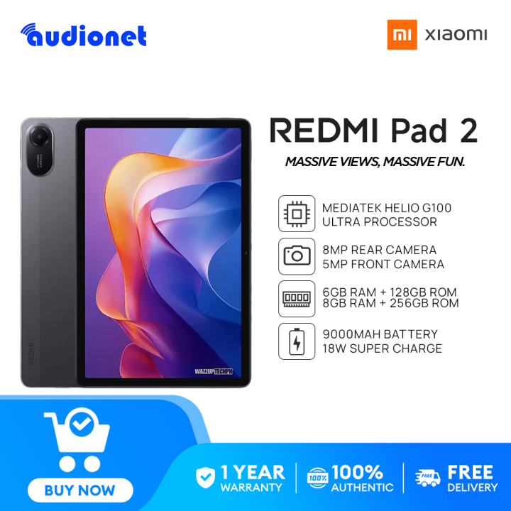 Redmi Pad 2 Tablet 6GB RAM 128GB en República Dominicana