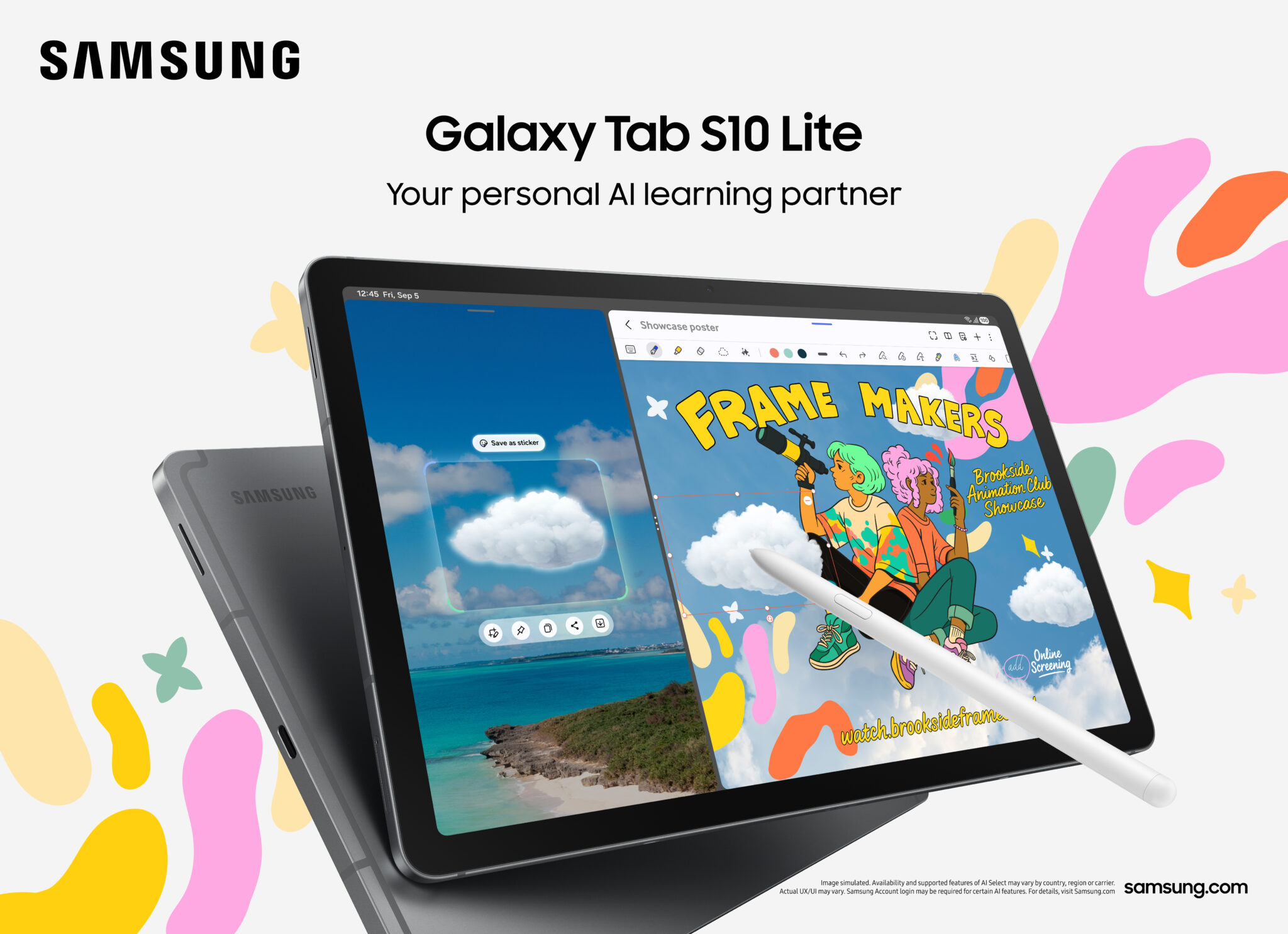 Samsung Galaxy Tab S10 Lite Tablet 10.9" 128GB 6GB RAM