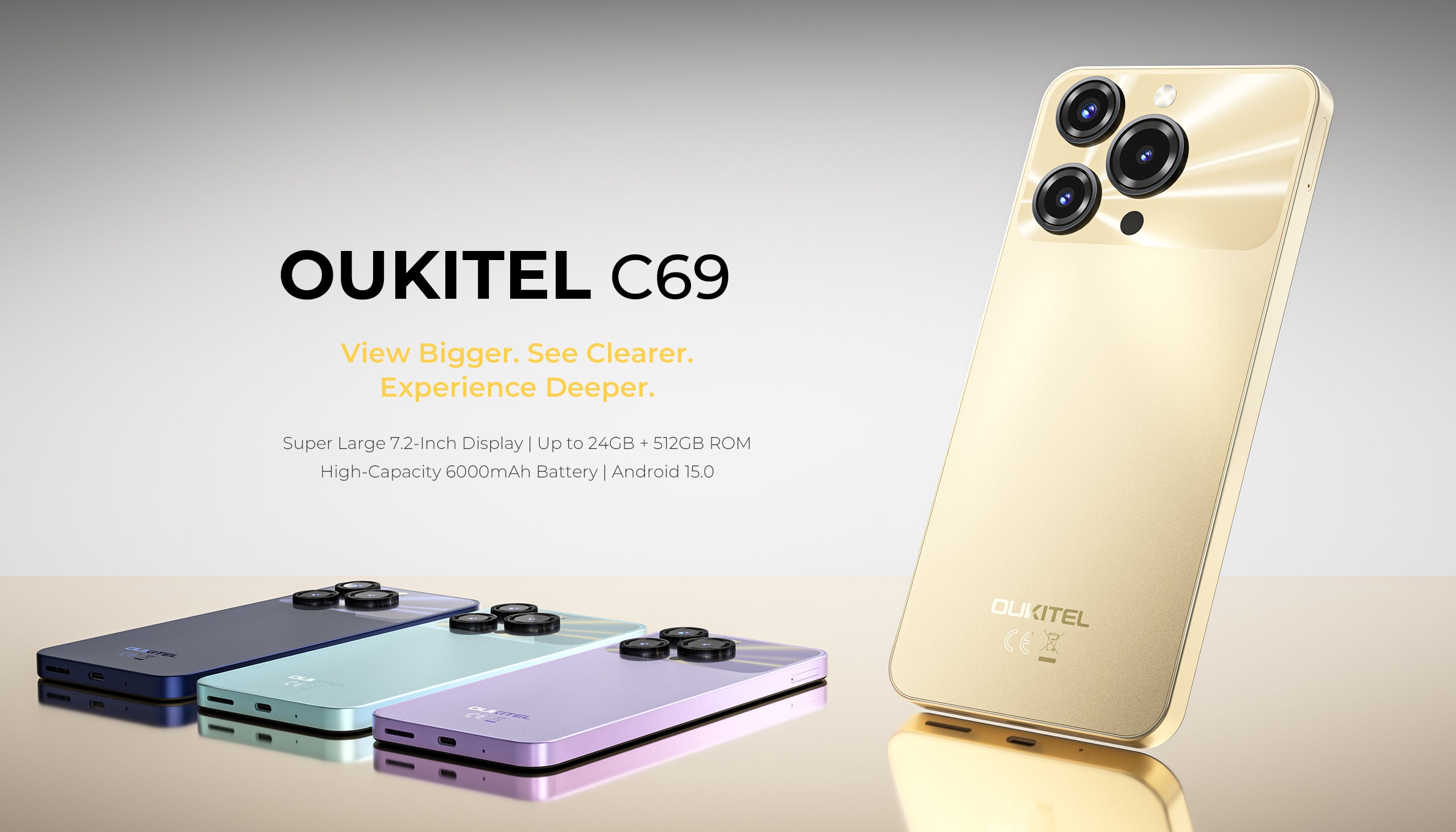 OUKITEL C69 Smartphone pantalla grande en República Dominicana