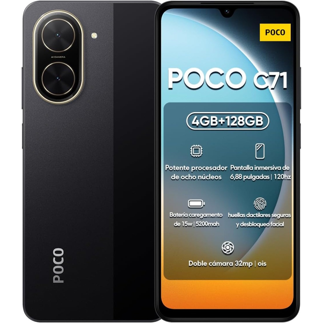POCO C71 Xiaomi Smartphone 4GB RAM 128GB en República Dominicana