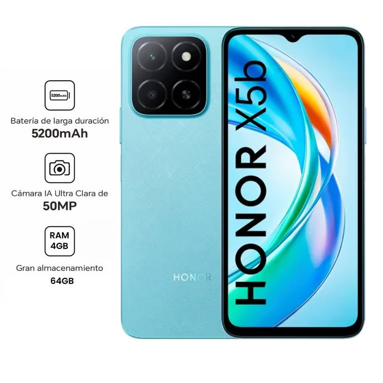 Honor X5b Smartphone 4GB RAM 64GB en República Dominicana