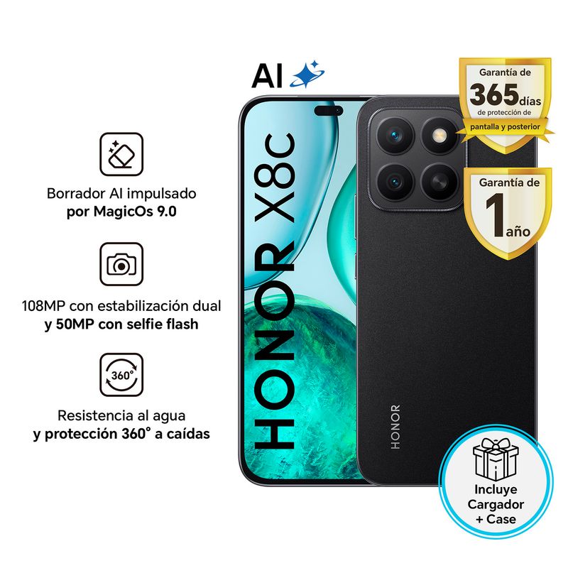 HONOR X8C Smartphone 16GB RAM 256GB en República Dominicana