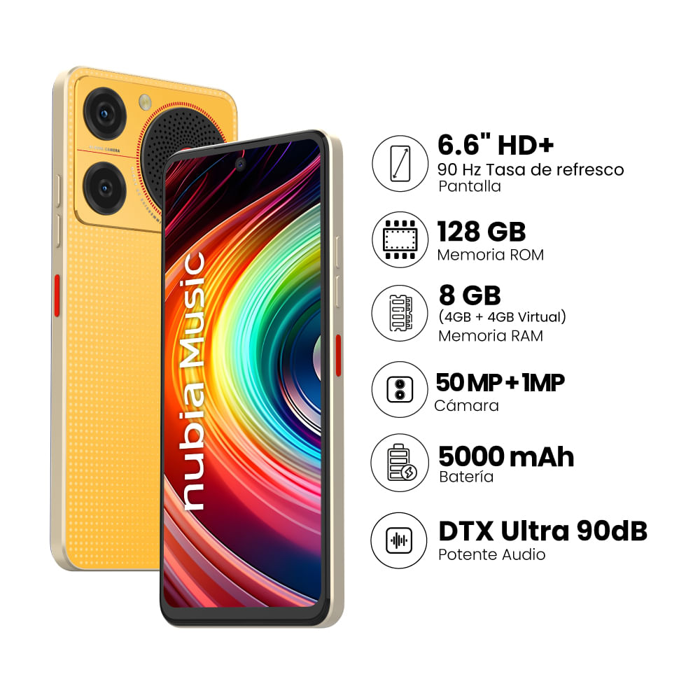 ZTE Nubia Music Smartphone 128GB en República Dominicana